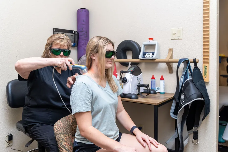 Patient receiving compassionate healthcare during medical visit